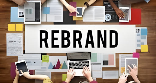Rebranding service creating new logos and brand visuals for companies